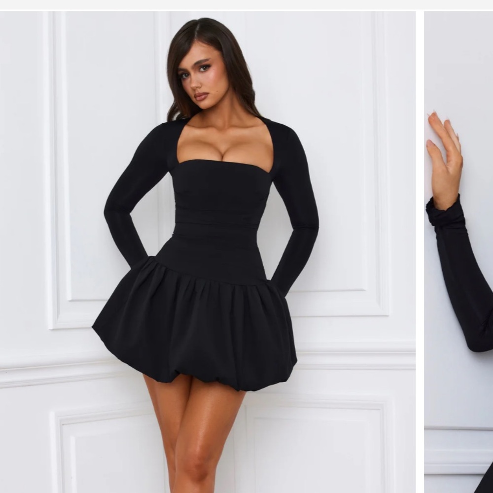 Oh Polly black cocktail dress